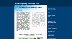 Desktop Screenshot of bibleprophecyrevealed.com